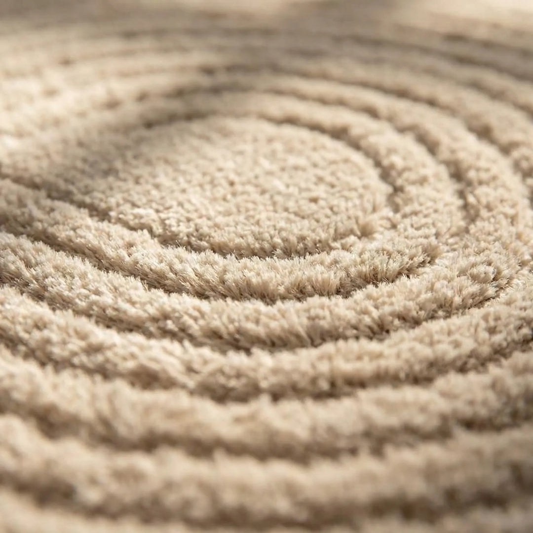 Soft modern hallway runner rug featuring a unique wave design, non-slip for safety.