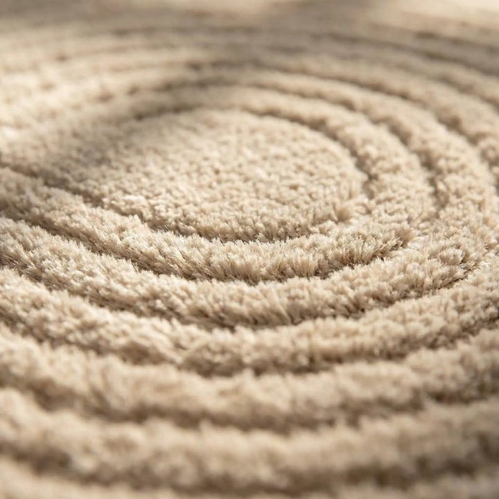 Soft modern hallway runner rug featuring a unique wave design, non-slip for safety.