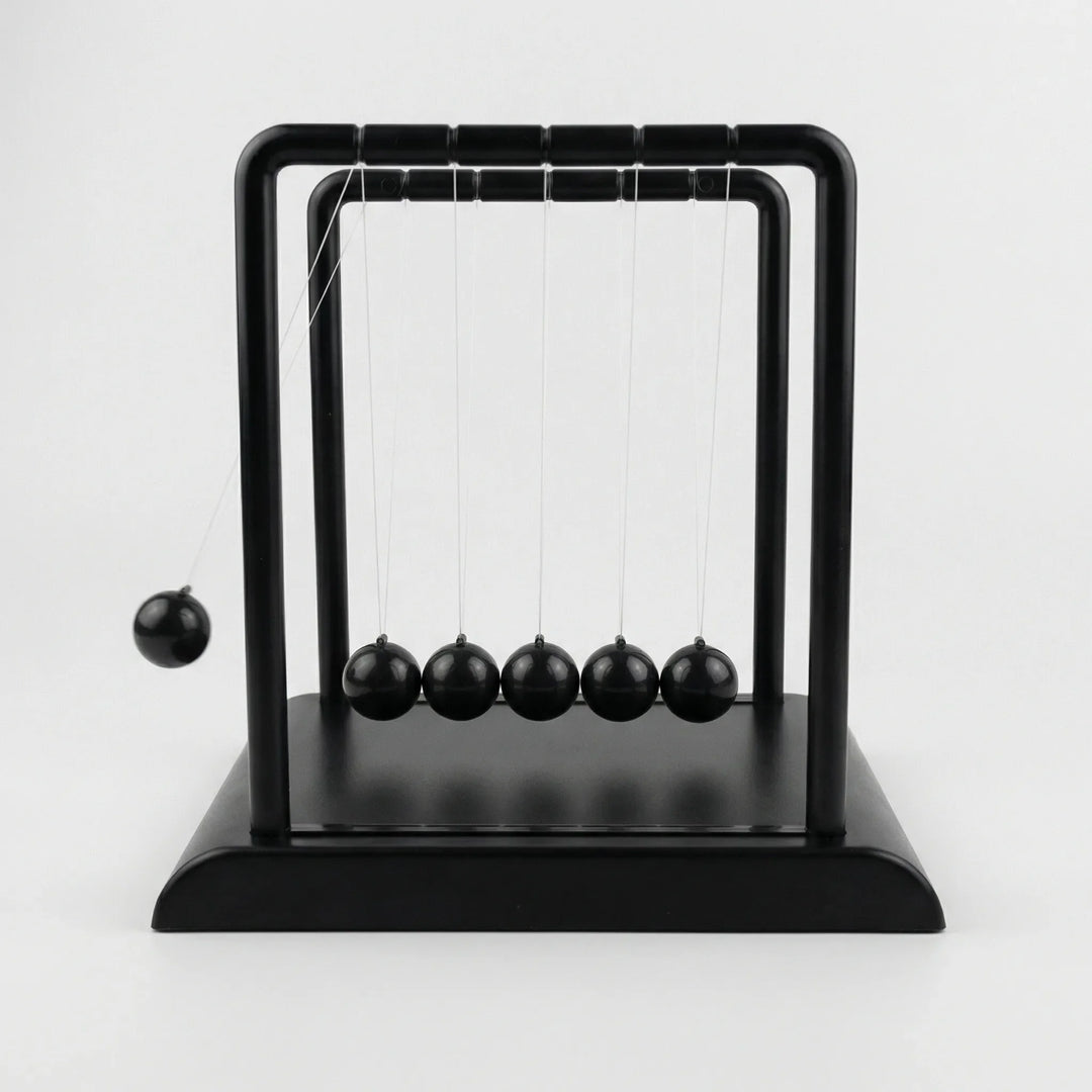 Unique kinetic desk ornament, a soothing magnetic sculpture perfect for office relaxation and modern tabletop decor.