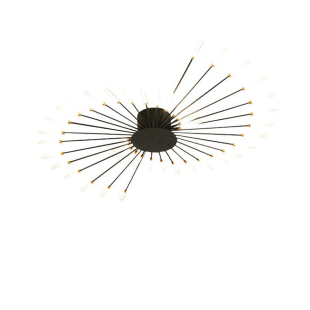 Bright modern LED ceiling light, dimmable for optimal bedroom ambiance.