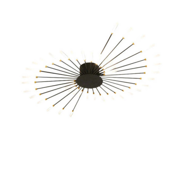 Bright modern LED ceiling light, dimmable for optimal bedroom ambiance.
