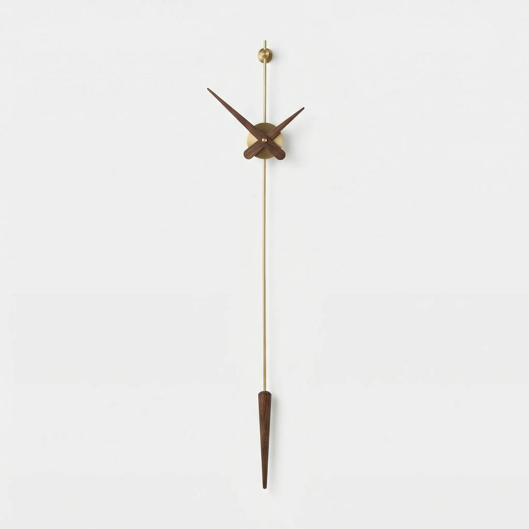 Stylish vertical modern pendulum clock. A sleek, elegant timepiece, perfect home decor statement for any room.
