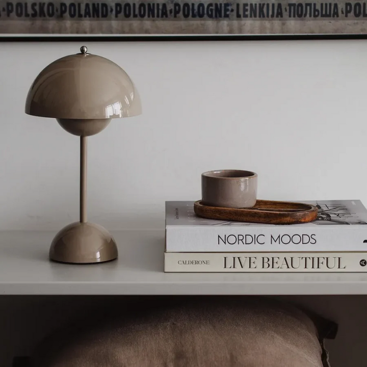 LumiTouch modern table lamp, an LED touch lamp with adjustable light for versatile accent & desk lighting.