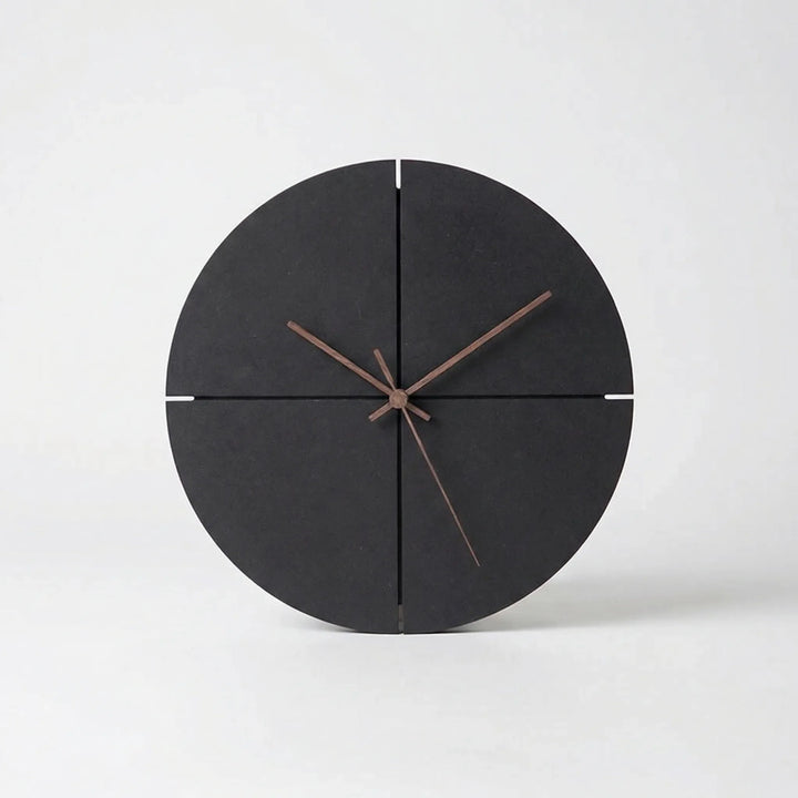 Contemporary minimalist wall clock. Sleek design, a perfect modern decor home accent for any room.