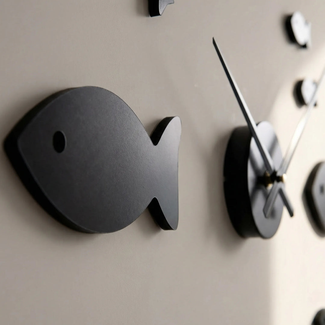 Elegant round mirror wall clock, a modern decor accent with quartz movement for stylish living rooms and bedrooms.