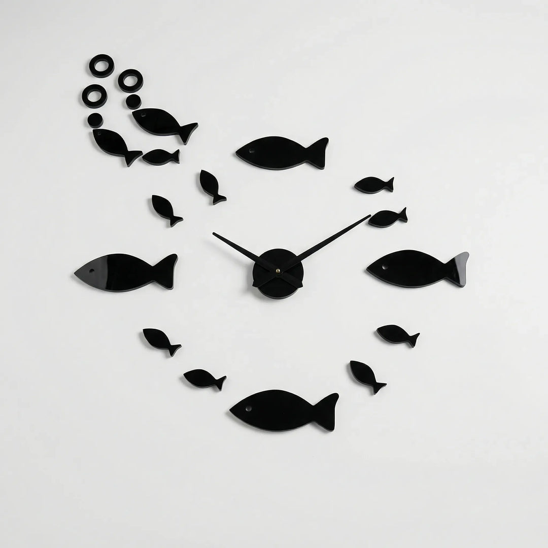 Contemporary reflective mirror wall clock, an elegant home decor accent and unique statement piece for modern interiors.