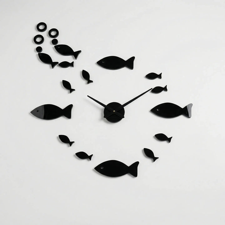 Contemporary reflective mirror wall clock, an elegant home decor accent and unique statement piece for modern interiors.