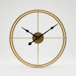 Gold clock with black hands