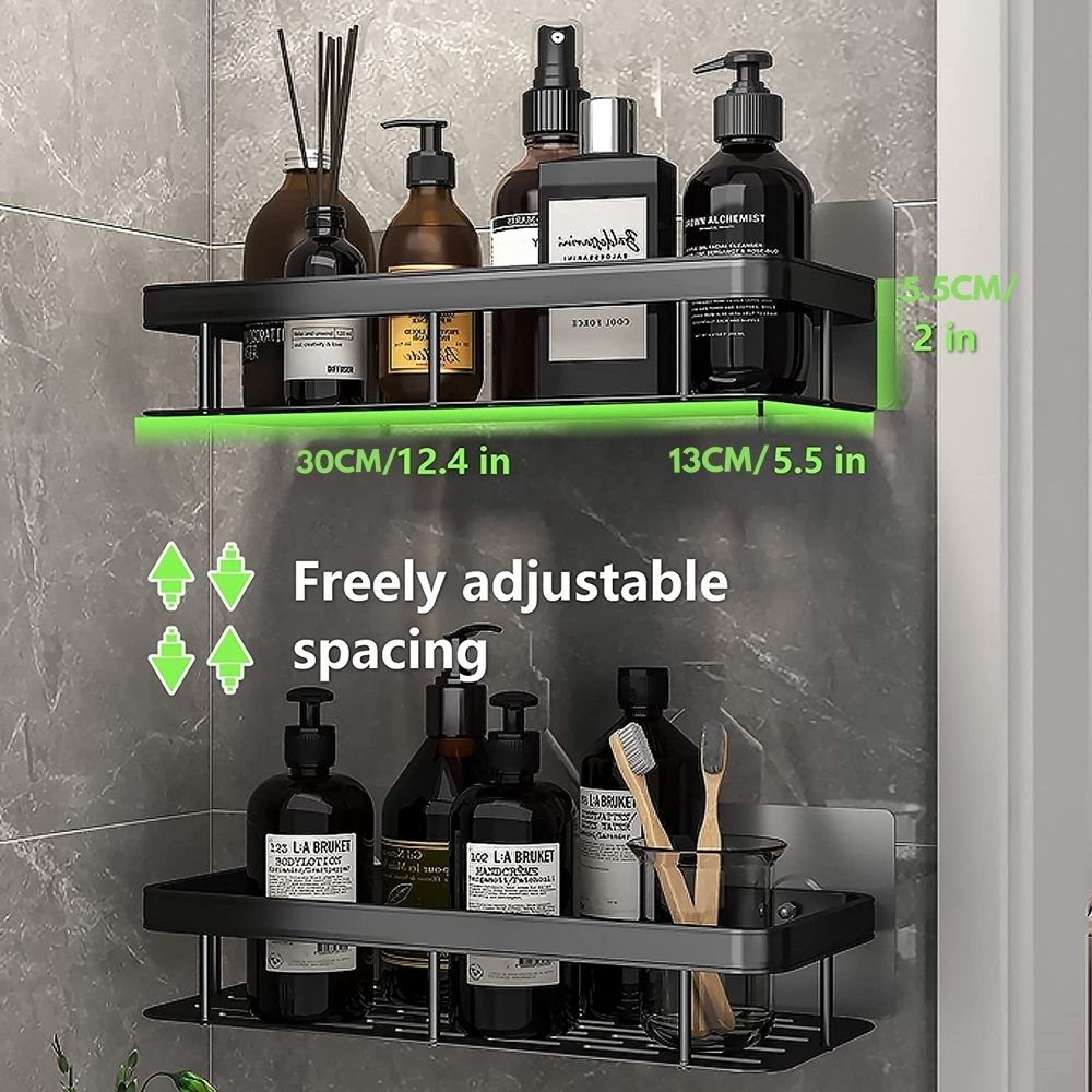 Upgrade your bathroom with a modern suction shower caddy.