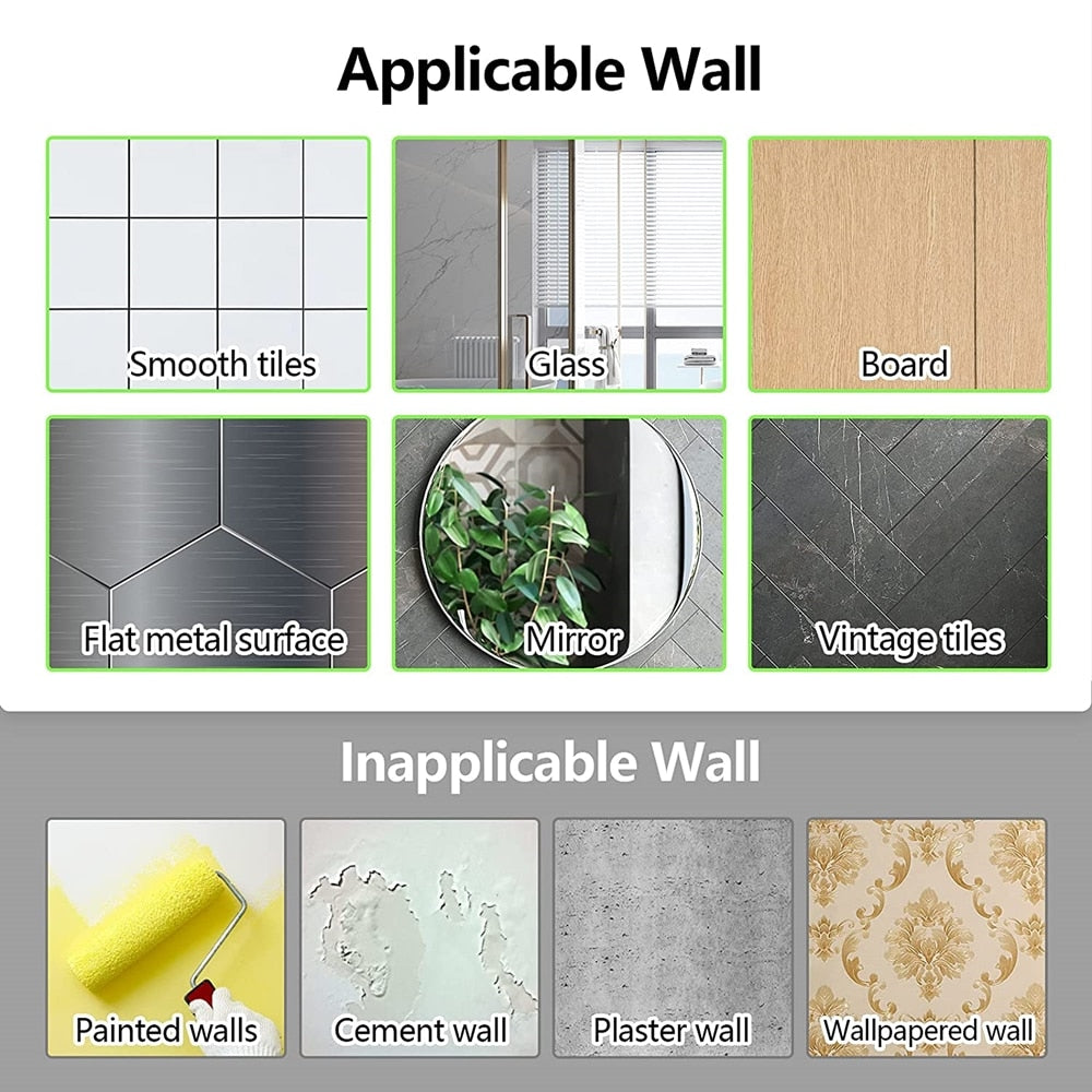 Space-saving modern wall organizer for bath accessories and toiletries.