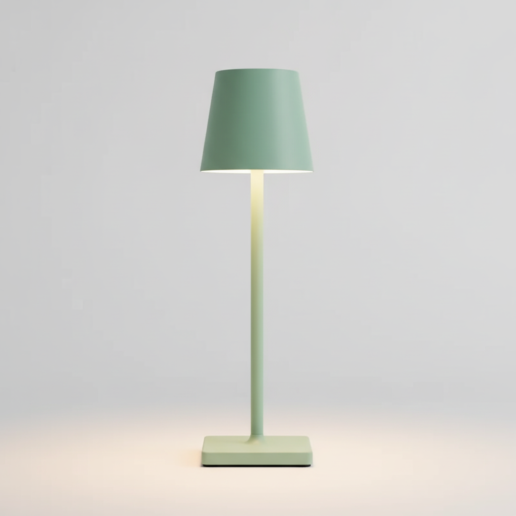 Stylish wireless LED lamp, dimmable for customizable ambiance. Perfect for modern indoor & outdoor use.