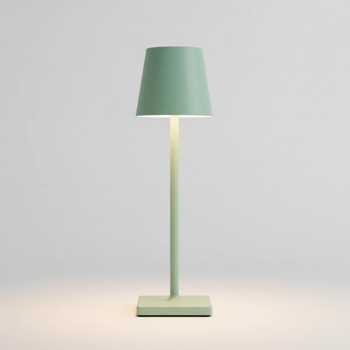 Stylish wireless LED lamp, dimmable for customizable ambiance. Perfect for modern indoor & outdoor use.