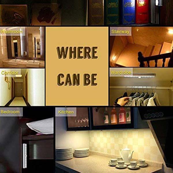 Wireless USB rechargeable LED closet light, easy installation home lighting solution