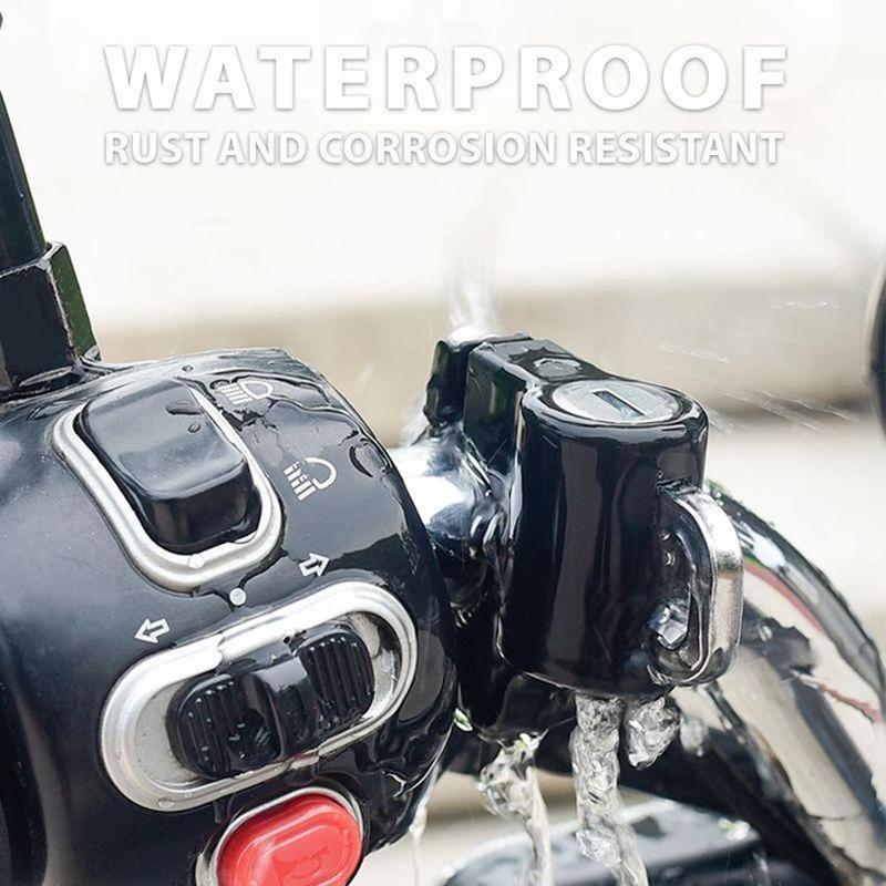 Universal motorcycle helmet lock, aluminum alloy, compact & durable for bike security, outdoor sports accessory