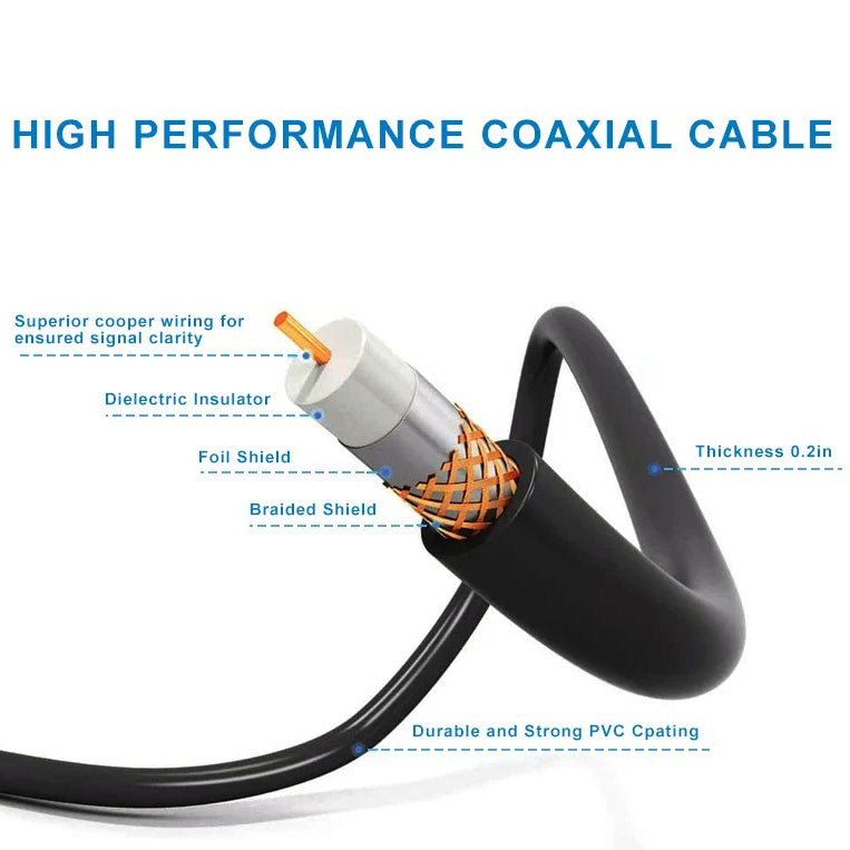Digital outdoor TV antenna, motorized for optimal 360° reception, long-range HD TV & free channels.