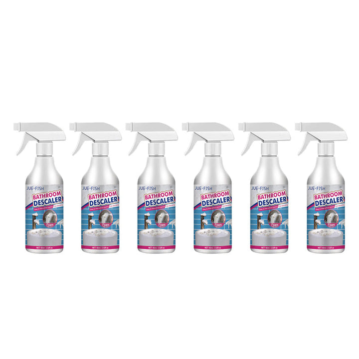 Deep cleaning foam cleaner shown working on a stained floor, powerful stain remover