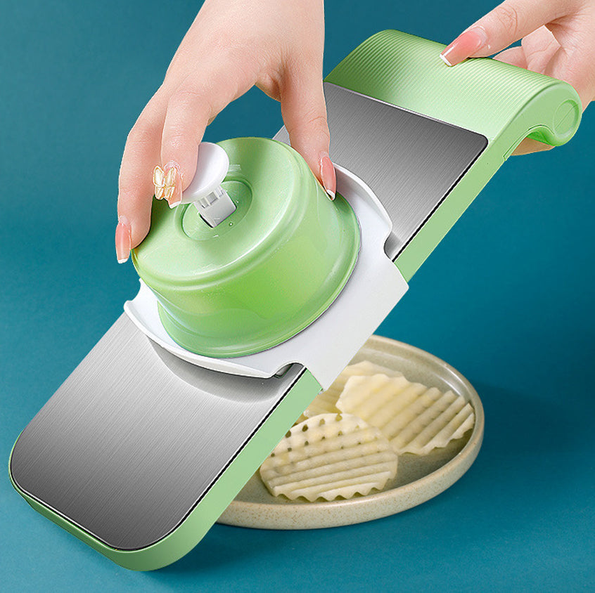 Multifunction vegetable slicer with multiple blades for easy kitchen meal prep