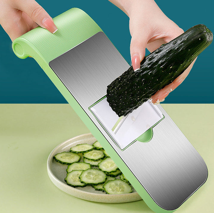 Compact and easy-to-store kitchen tool, the multifunctional vegetable slicer