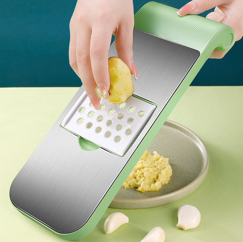 Versatile kitchen gadget, the 3-in-1 vegetable slicer and chopper
