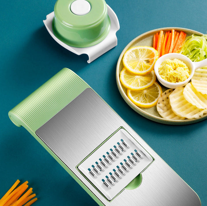 Full set of the vegetable slicer and cutter with all its accessories