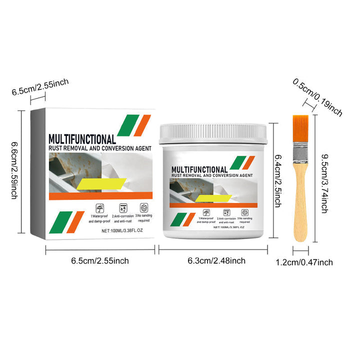 Multifunctional rust eradicator creating a paint-ready surface, perfect for coatings