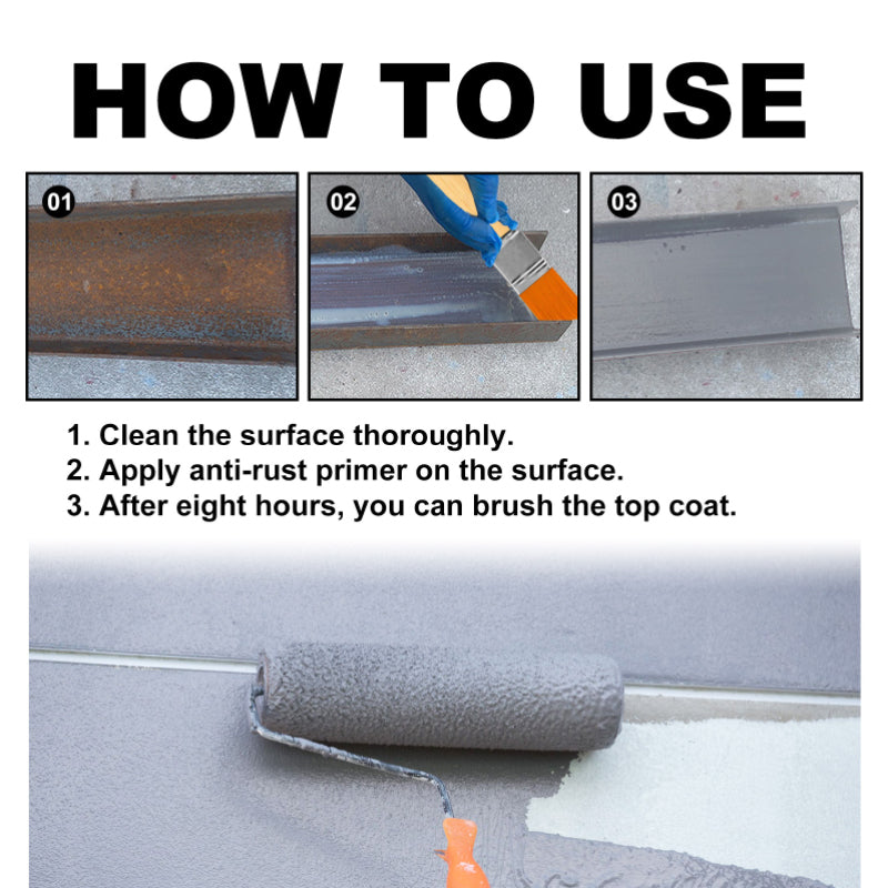 Rust-free metal surface achieved by the powerful Multifunctional Rust Eradicator