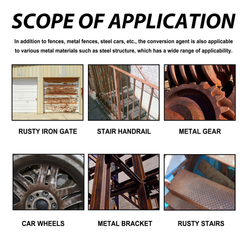 Various tools and metal items before using the Metal Rust Eradicator & Converter