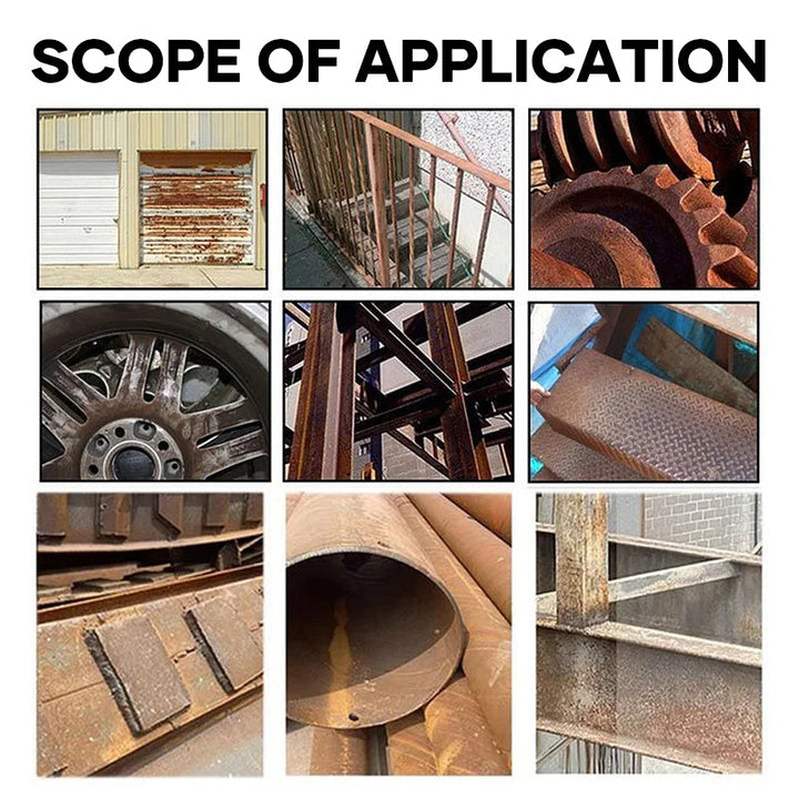 Household tools free of rust after using the Multifunctional Metal Rust Eradicator solution