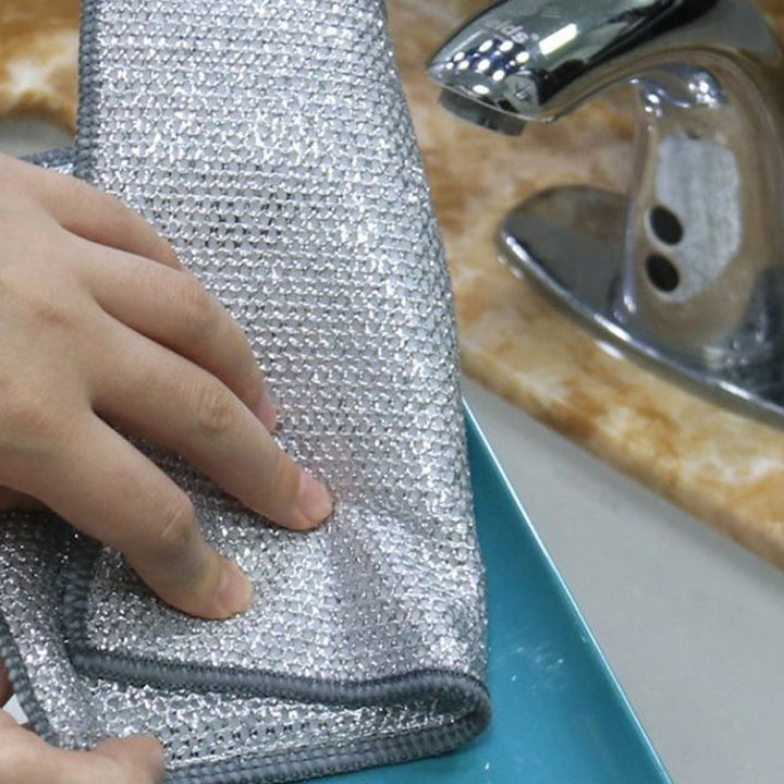 Innovative non-scratch metal fiber dishcloth, a must-have for modern kitchen cleaning