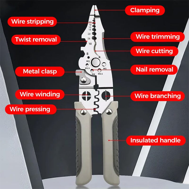 Electrician's wire stripping tool, essential for DIY, home improvement & construction tasks