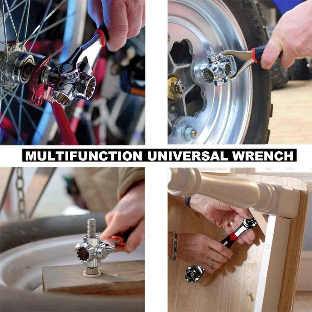 Ergonomic 48-in-1 multipurpose wrench, designed for comfortable and effective repair work