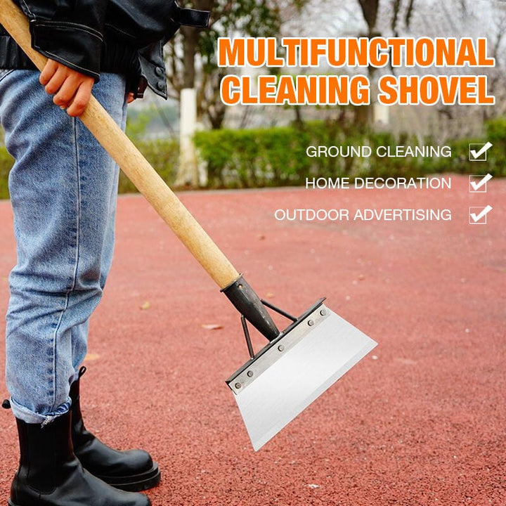 Handheld multipurpose cleaning tool with durable 12-inch steel blade and comfortable grip