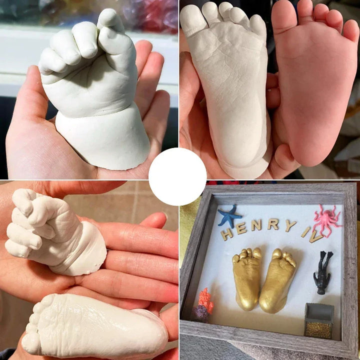 Newborn DIY Keepsake Casting Kit for baby hands & feet. Create lasting memories with this non-toxic craft set.