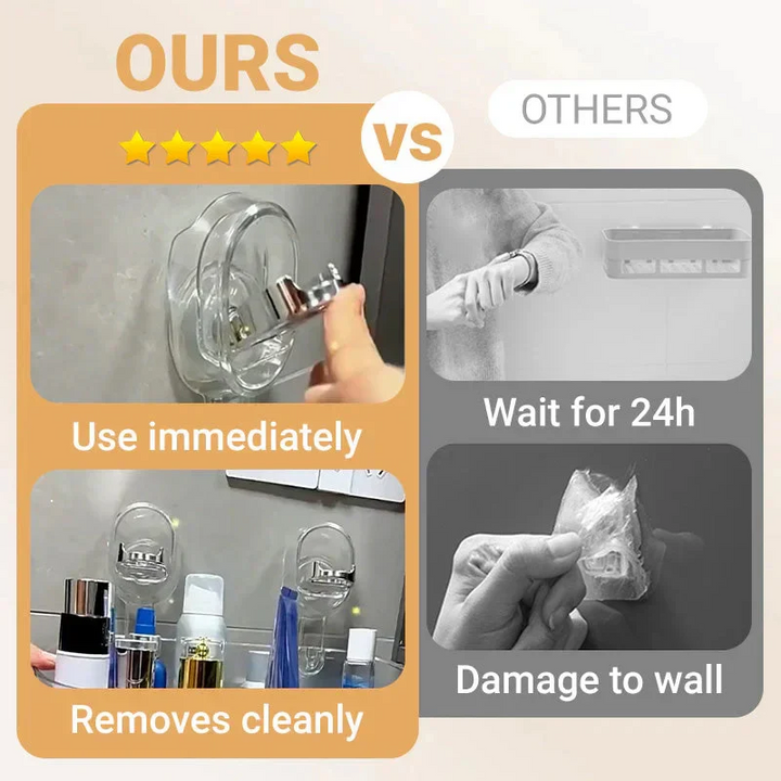 Sturdy suction cup shower caddy for reliable bathroom storage. No-drill wall mount bath organizer.