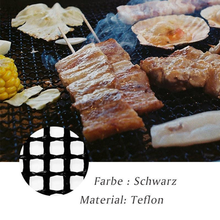 BBQ grill mat set, non-stick surface, ideal for outdoor cooking and grilling on any BBQ