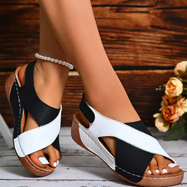 Nora women's orthopedic sandals, comfortable arch support for foot pain relief. Ideal for walking & summer wear.