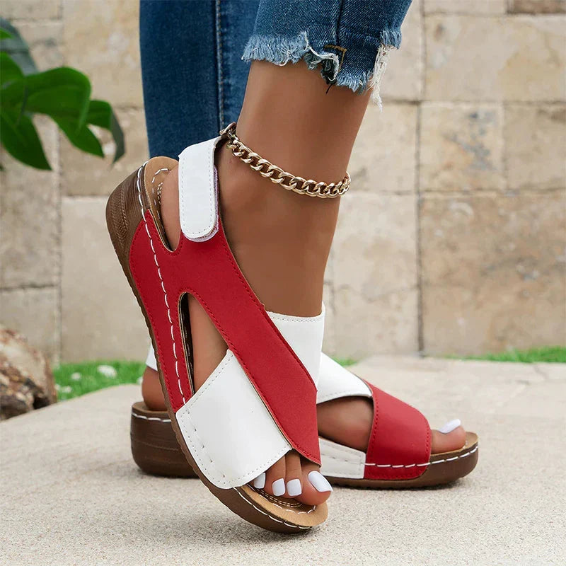 Nora women's supportive orthopedic sandals, perfect for comfortable casual wear. Lightweight with essential arch support.