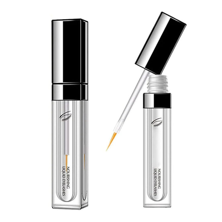 Hand holding Nourishing Eyelash Growth Serum, promoting effective lash growth and lash care.