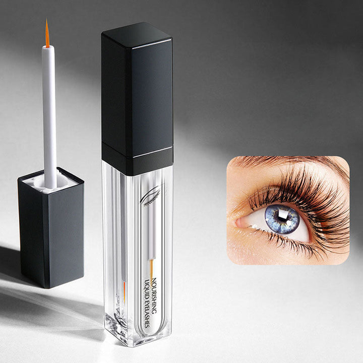 Close-up of Nourishing Eyelash Growth Serum brush, designed for precise lash application.