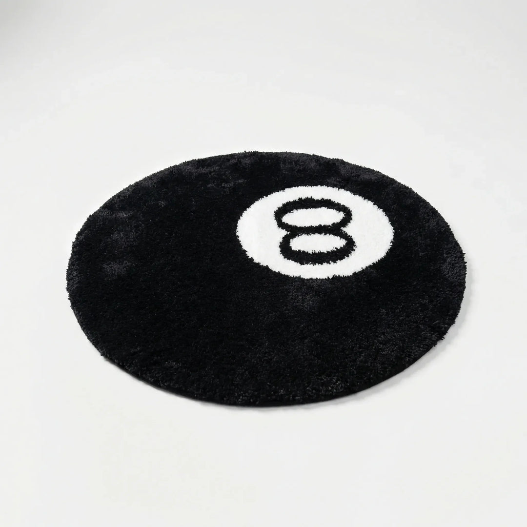 Flowique round novelty rug with wave pattern, ideal for playful kids' rooms or statement living area decor.