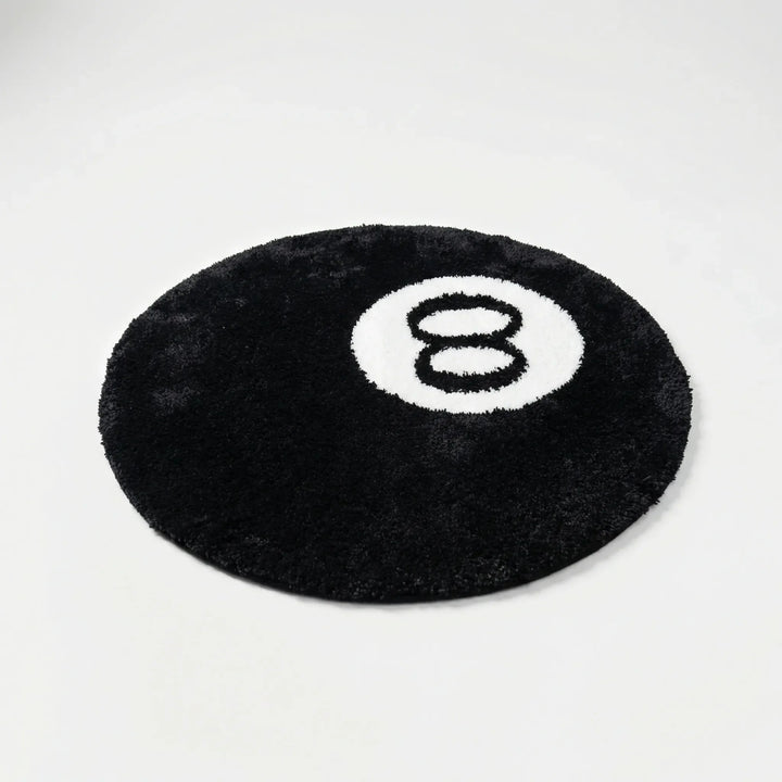 Flowique round novelty rug with wave pattern, ideal for playful kids' rooms or statement living area decor.