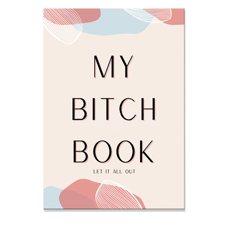 Minimalist adult stress relief journal, an essential self-care notebook