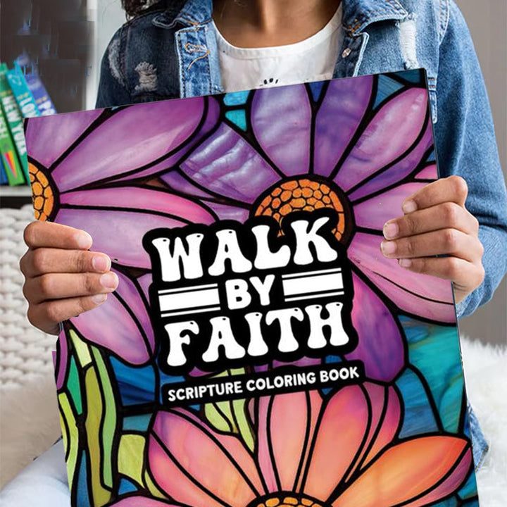 Stack of two Christian adult coloring books with different covers, excellent as a thoughtful faith gift.