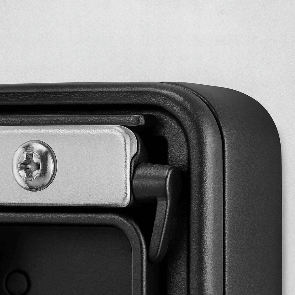 Weatherproof outdoor key safe box for convenient and secure home access. Keep spare keys safe outside.