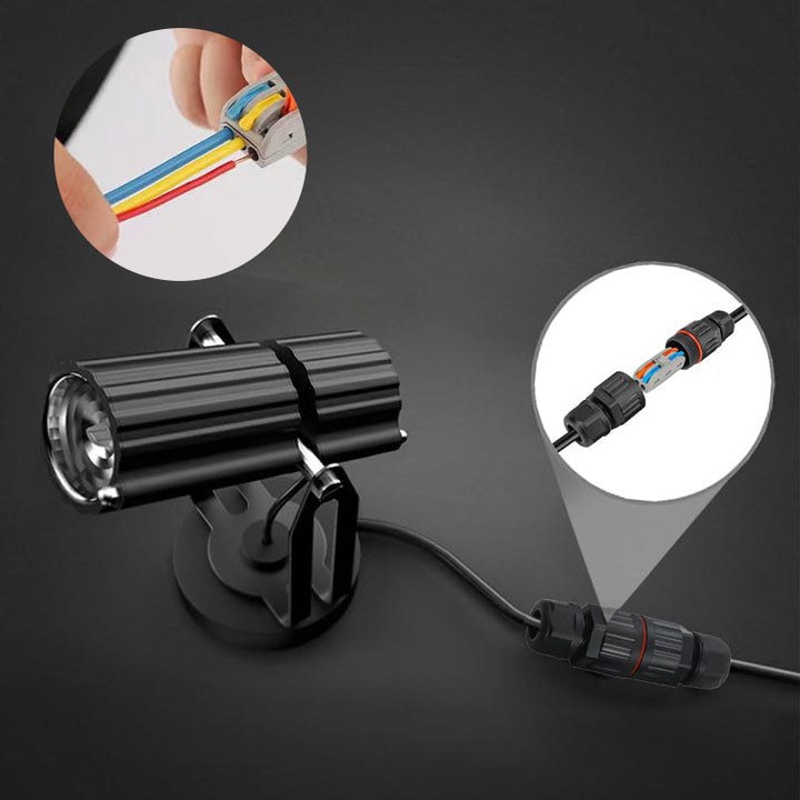 High-grade waterproof electrical wire connector, essential for outdoor garden light wiring.