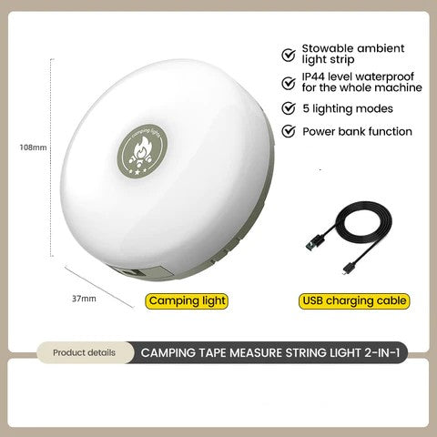 Emergency LED string lights, outdoor, 30ft, durable and waterproof for any weather condition.