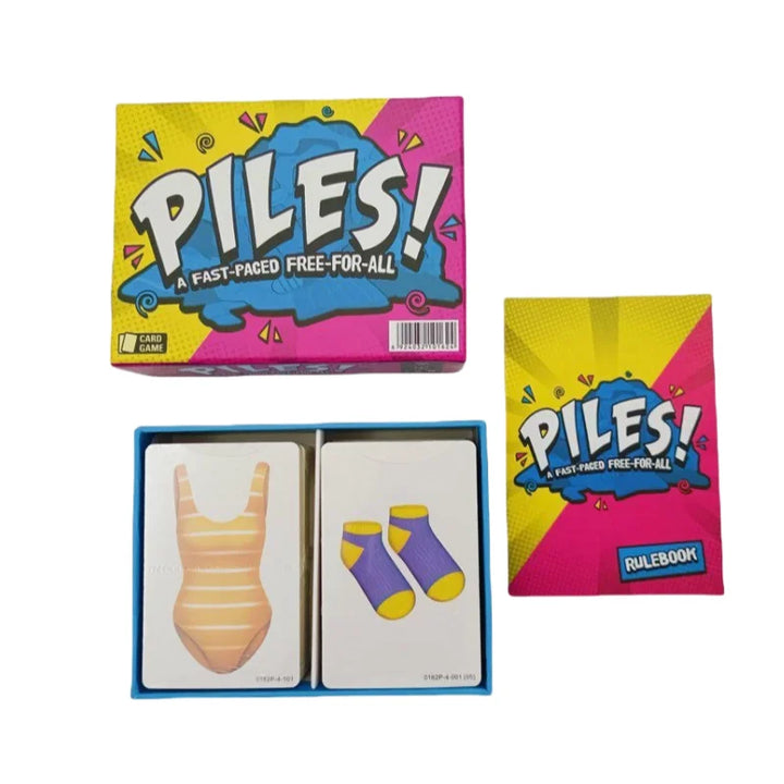 Vibrant illustrated clothing cards from Outfitrix. Fun family card game for creative play and party game nights.
