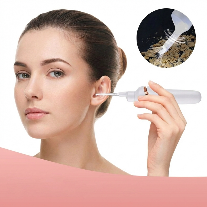 Portable USB rechargeable earwax vacuum cleaner for gentle, safe, and effective earwax removal at home.