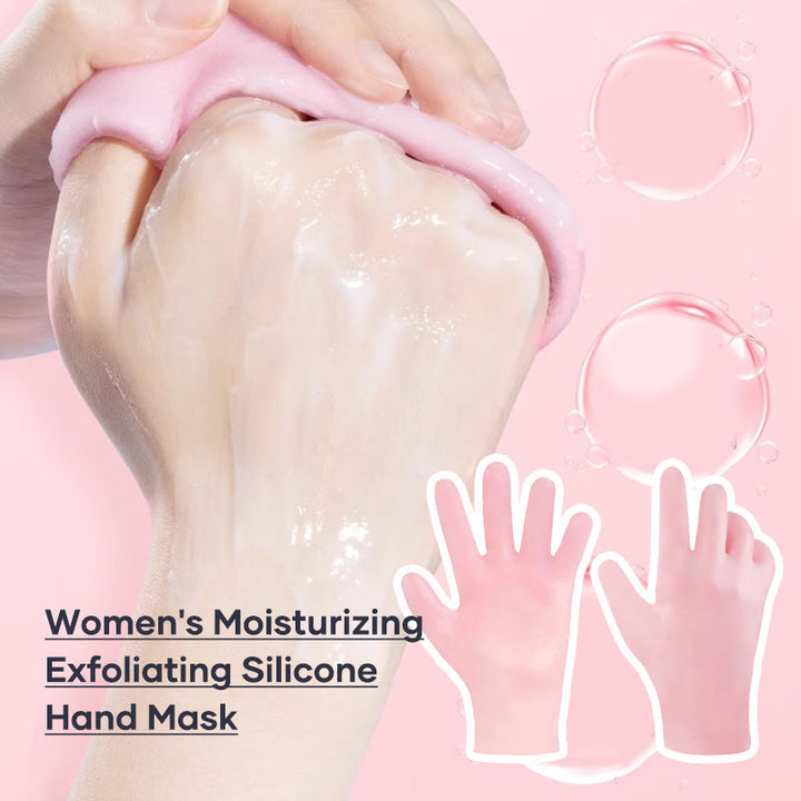 Front view of an individual moisturizing glove, emphasizing its ergonomic design for hands.
