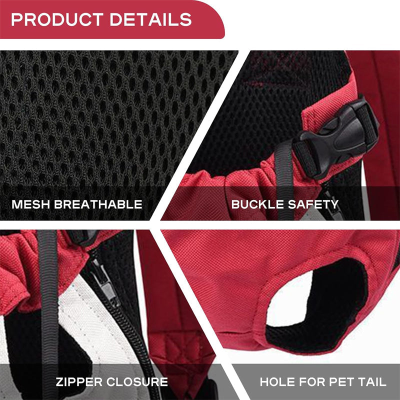 Durable pet travel backpack for small animals, featuring strong zippers, comfortable for long trips